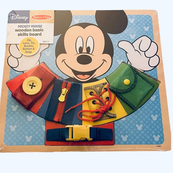 Melissa & Doug Disney Mickey Wood Skills Board - Picture 1 of 3